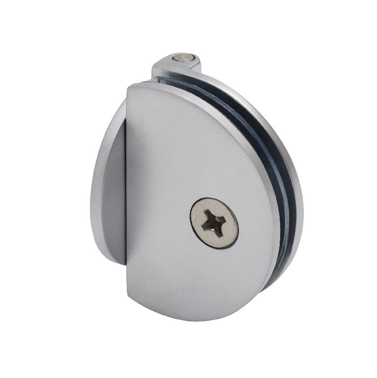 Half Round Light Duty Frameless Shower Door Wall Mount Hinge