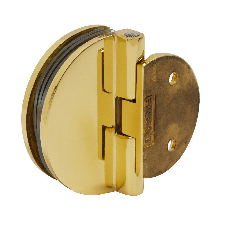Half Round Light Duty Frameless Shower Door Wall Mount Hinge