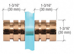 Contemporary Style Back-to-Back Shower Door Knobs