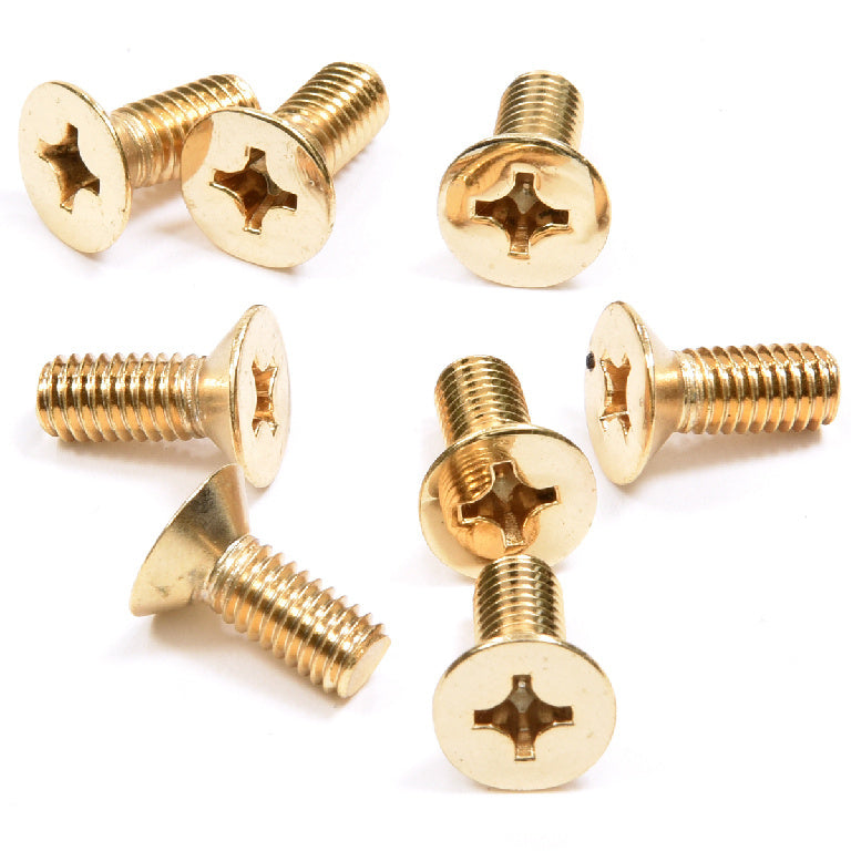 6 x 15 mm Cover Plate Flat Head Phillips Screws