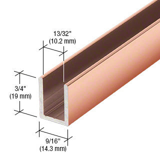 CRL CRL Fixed Panel Shower Door Deep U - Channel - 95" SDCD38PC0