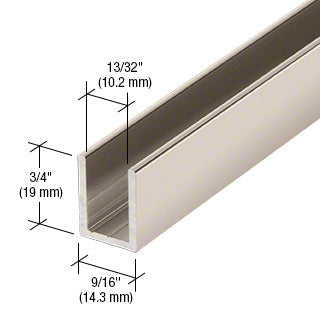 CRL CRL Fixed Panel Shower Door Deep U - Channel - 95" SDCD38PN