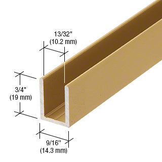 CRL CRL Fixed Panel Shower Door Deep U - Channel - 95" SDCD38SB