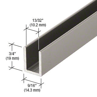 CRL CRL Fixed Panel Shower Door Deep U - Channel - 95" SDCD38SN