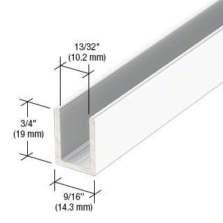 CRL CRL Fixed Panel Shower Door Deep U - Channel - 95" SDCD38W