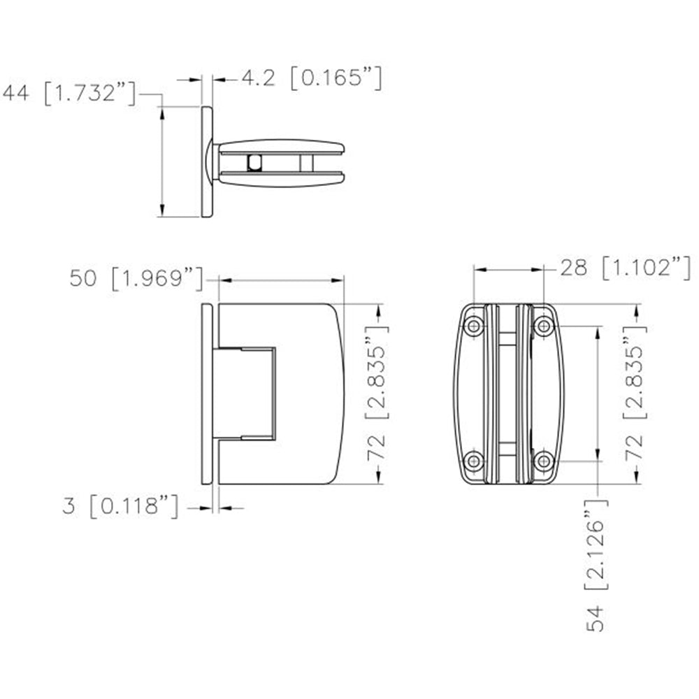 Wall Mount with Full Back Plate