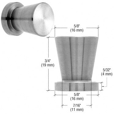 CRL CRL Brushed Stainless Steel U.V. Bond Door Knob UV6256