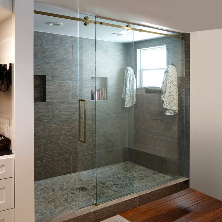 CRL Senior Deluxe Serenity Sliding Shower Door System SRSER78BBRZ
