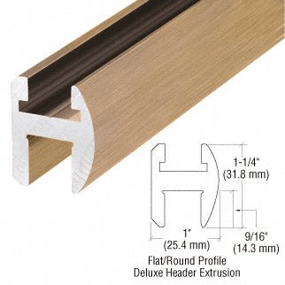 CRL Deluxe Shower Door Header Kit - 95" SDH980ABRS