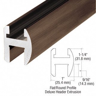 CRL Deluxe Shower Door Header Kit - 95" SDH980BBRZ