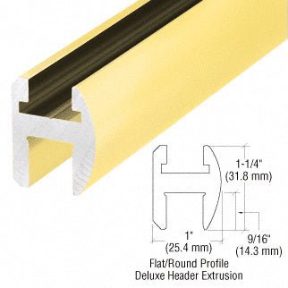 CRL Deluxe Shower Door Header Kit - 95" SDH980SB