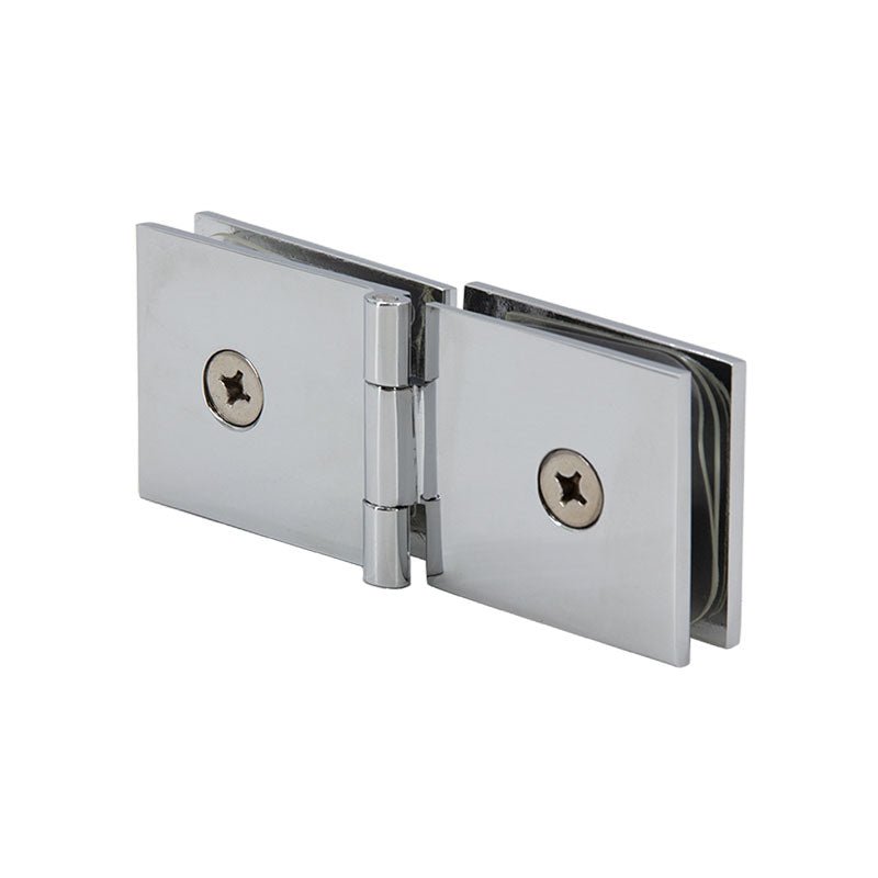 FHC FHC Adjustable Glass Clamp Square - 180 Degree Glass - To - Glass For 3/8" To 1/2" Glass CADJSQ180CH