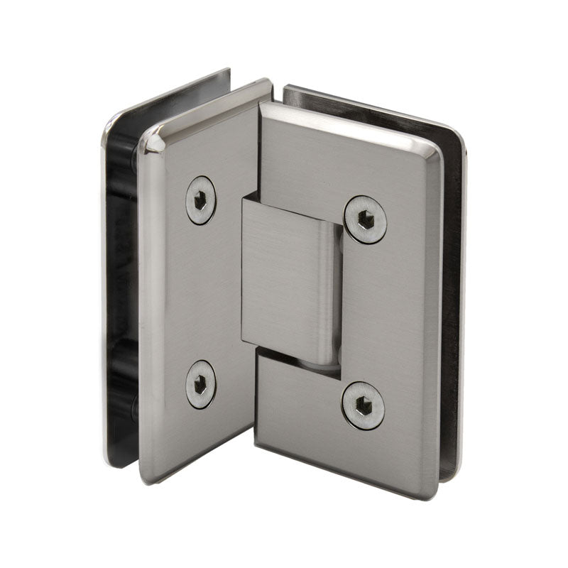 FHC FHC Carolina Beveled Glass To Glass 90 Degree Hinge CLN90BN