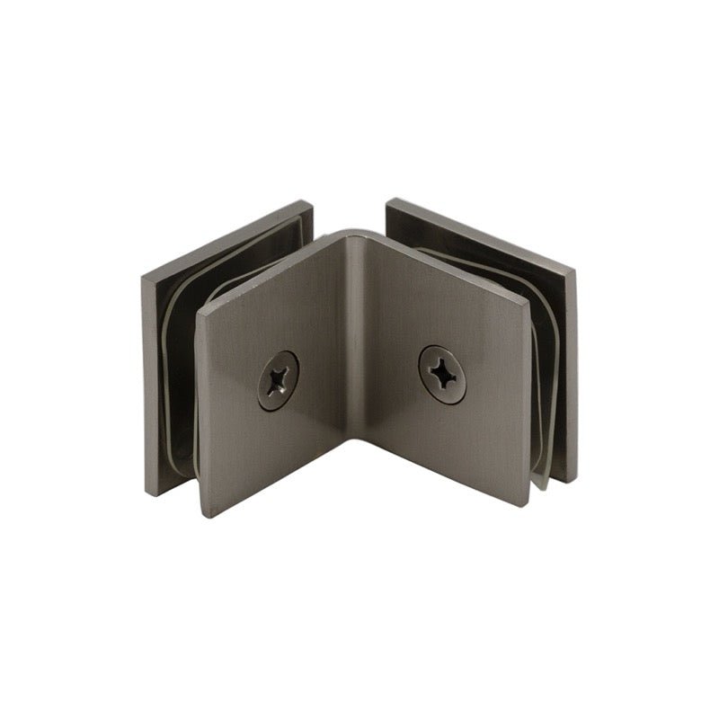 FHC FHC Open Face Square - 90 Degree Glass Clamp For 3/8" And 1/2" Glass CSU0F90BN