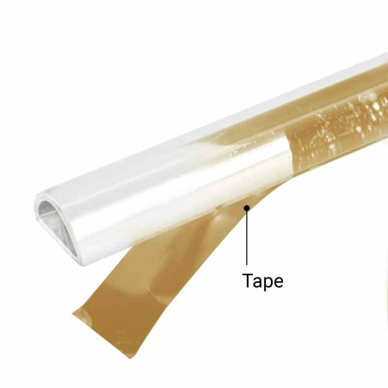 CRL Translucent Vinyl Bulb Seal 5/32" Gap - 95 In Long - Hardware