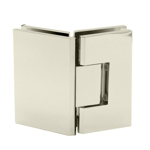FHC FHC Venice Series 135 Deg Adjustable Glass - To - Glass Hinge For 3/8" To 1/2" Glass VENA135PN