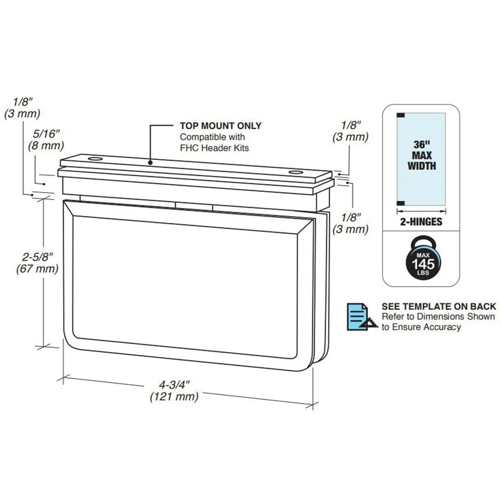 FHC Replacement Hinge Gaskets For Patriot Grande Series - 4/Pk