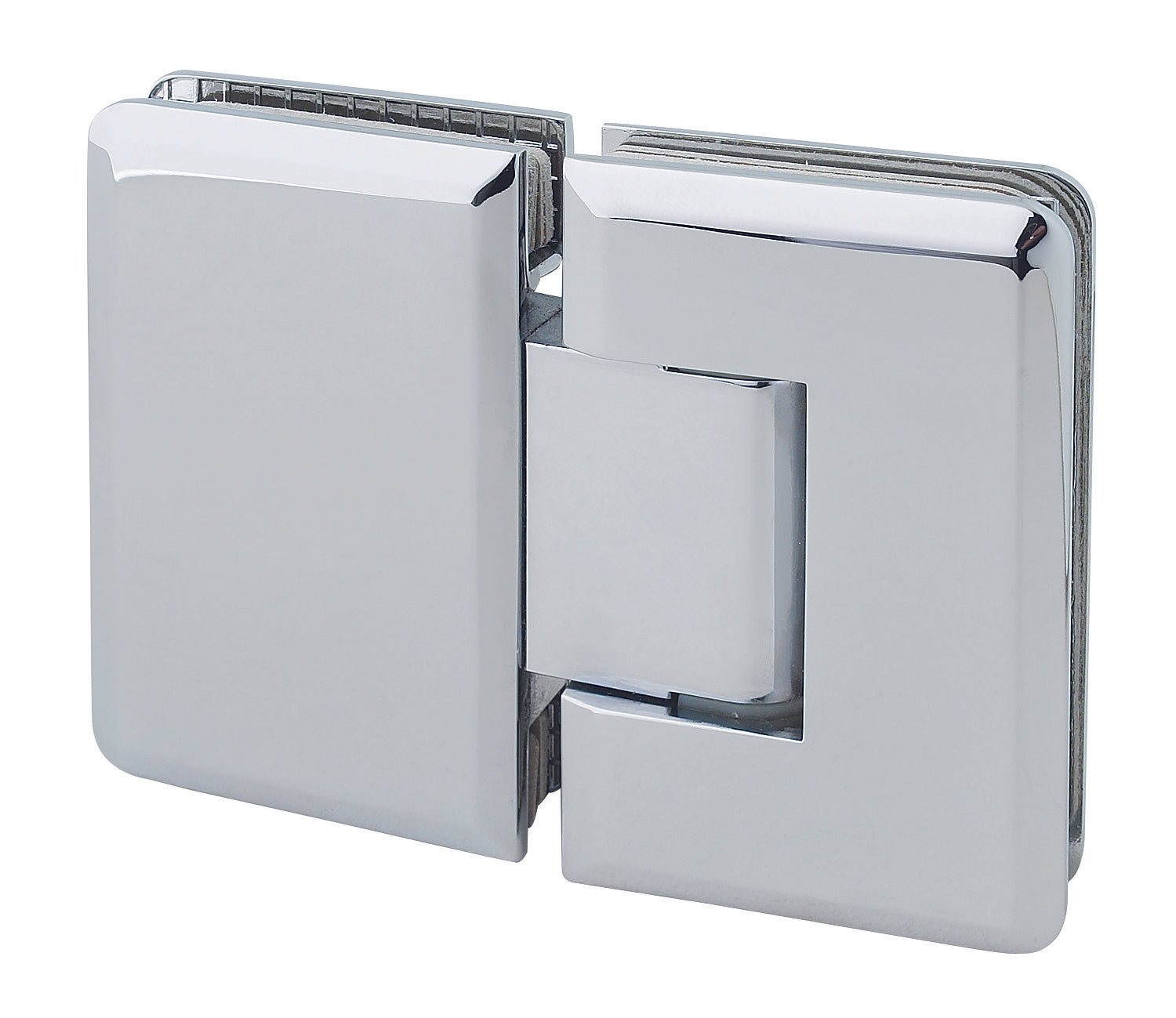 Rockwell Security Mont Hard 180 degree Glass to Glass Shower Hinge Finish for Frameless Heavy Glass Shower Doors SHB180 - CP