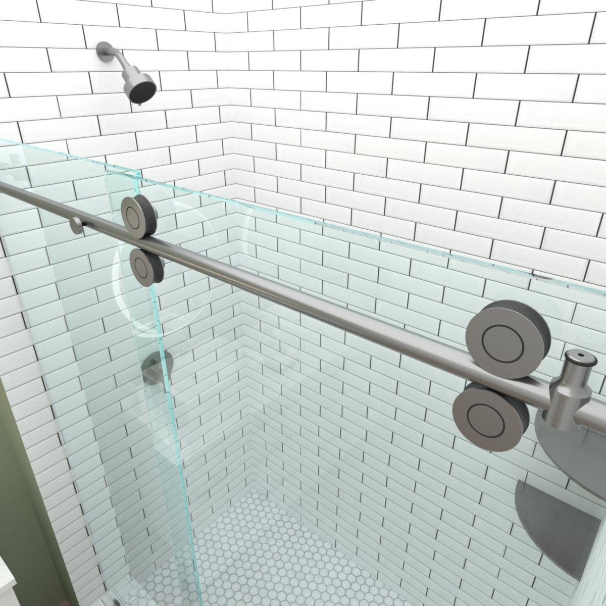 Structure Glass Solutions Quatro Standard Sliding System Quatro Standard Sliding System - Brushed Nickel