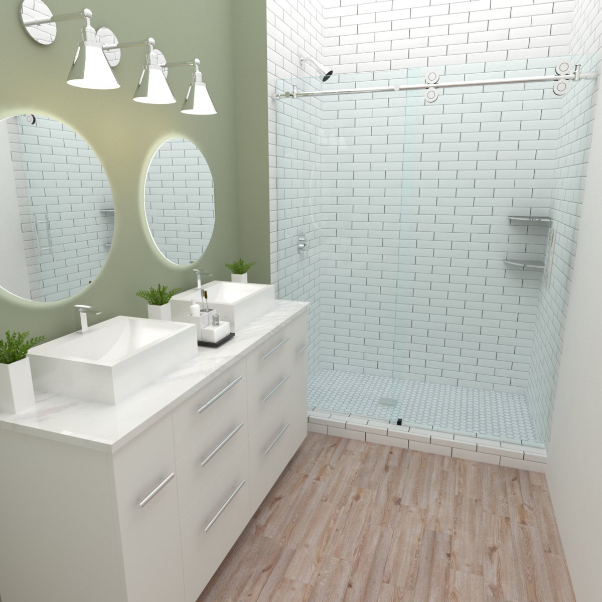 Structure Glass Solutions Quatro Standard Sliding System Quatro Standard Sliding System - Chrome