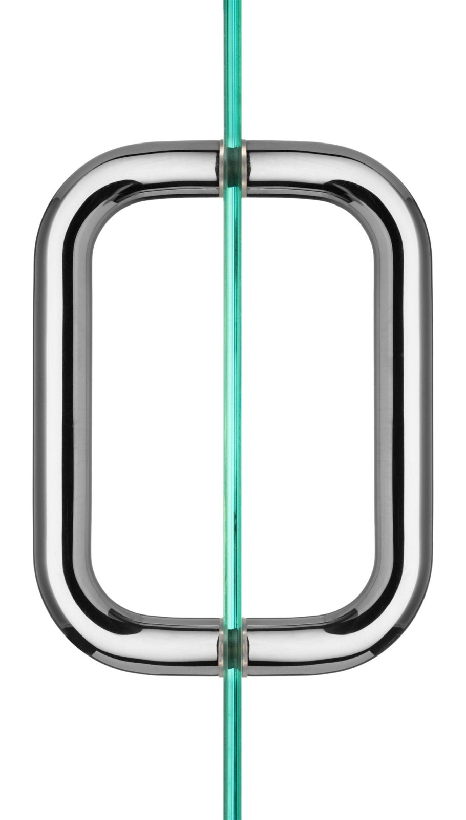 Rockwell Security Back to Back Tubular Pull for Heavy Glass Frameless Shower Doors SDH3/4x6 - BS