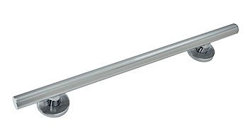 CRL Straight 18" Round Grab Bar GBA18BS