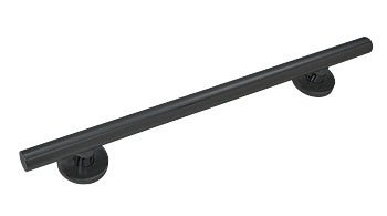 CRL Straight 18" Round Grab Bar GBA18MBL