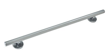 CRL Straight 24" Round Grab Bar GBA24BS