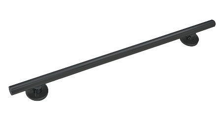 CRL Straight 24" Round Grab Bar GBA24MBL