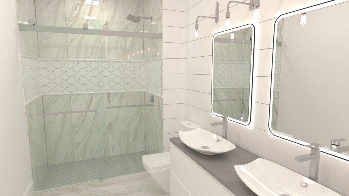 Structure Glass Solutions Element Frameless Double Bypass Sliding System SGS - Element - Brushed Nickel