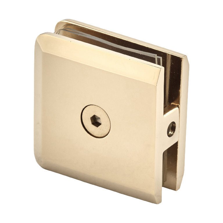 U.S. Horizon Mfg. Beveled Wall Mount Glass Clip CPGTW1LB