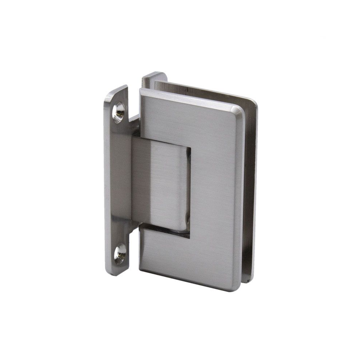 Wall to Glass "H" Back Plate Hinge- Beveled
