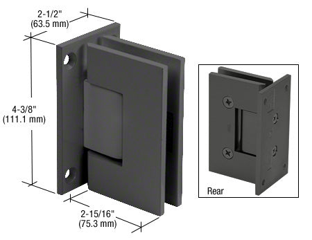 Victoria 5 Degree Pre-Set Wall Mount Full Back Plate Hinge