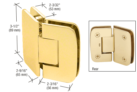 Roman 045 Series 135 Degree Glass-to-Glass Hinge