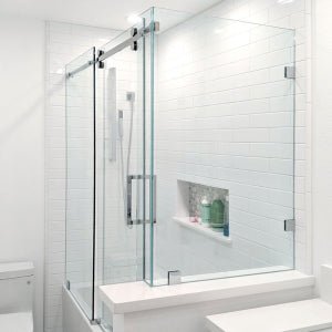 Frameless Sliding Shower Door Kits - ShowerDoorHardware.com