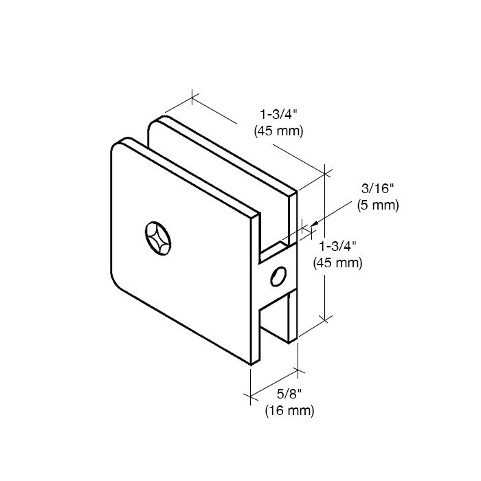 Traditional Style Fixed Panel U-Clamp