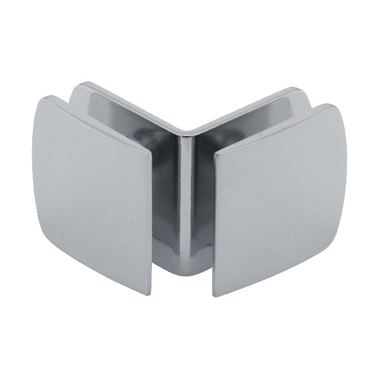 2 1/2" x 2" Cambered Face 90° Glass To Glass Clip