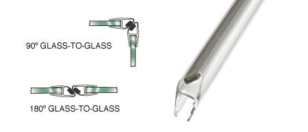 CRL 45 Degree Magnetic Profile for Glass-to-Glass Fits Glass