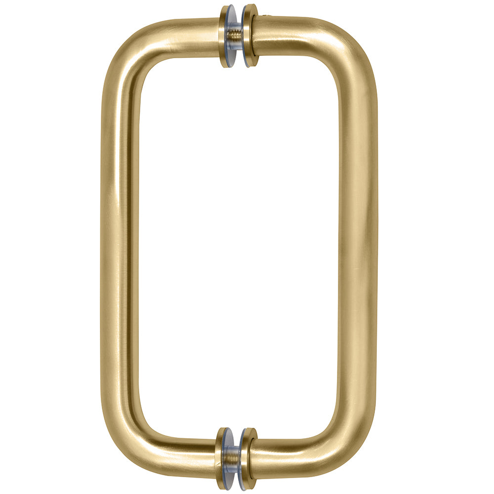 Back-to-Back Solid Brass 3/4" Diameter Pull Handles with Metal Washers