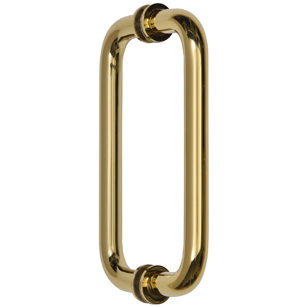 Back-to-Back Solid Brass 3/4" Diameter Pull Handles with Metal Washers