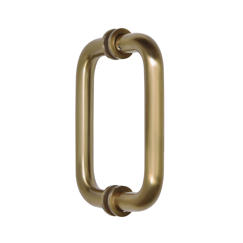 Back-to-Back Solid Brass 3/4" Diameter Pull Handles with Metal Washers