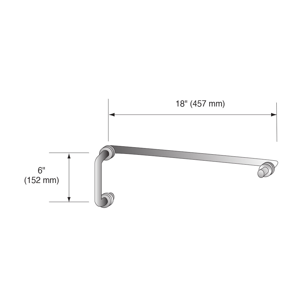 CRL Towel Bar with Pull Handle Combination Set