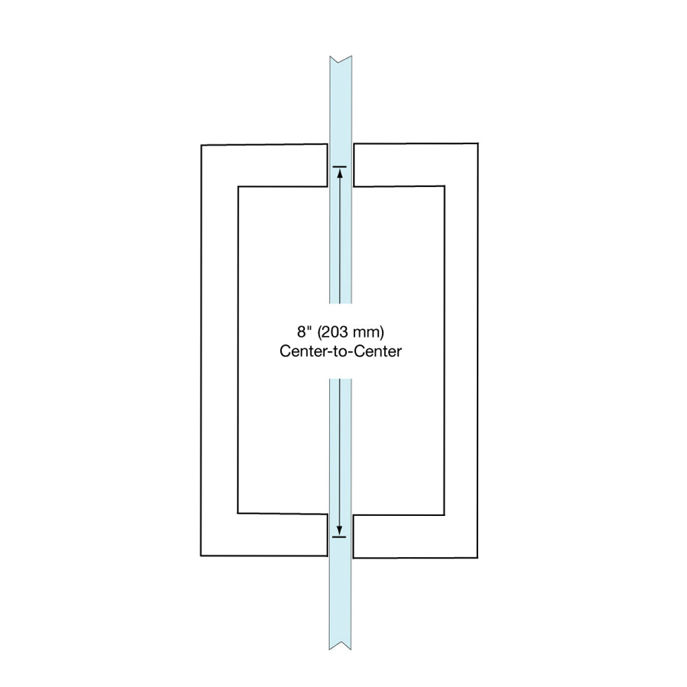 SQ Series Square Tubing Back-to-Back Pull Handle