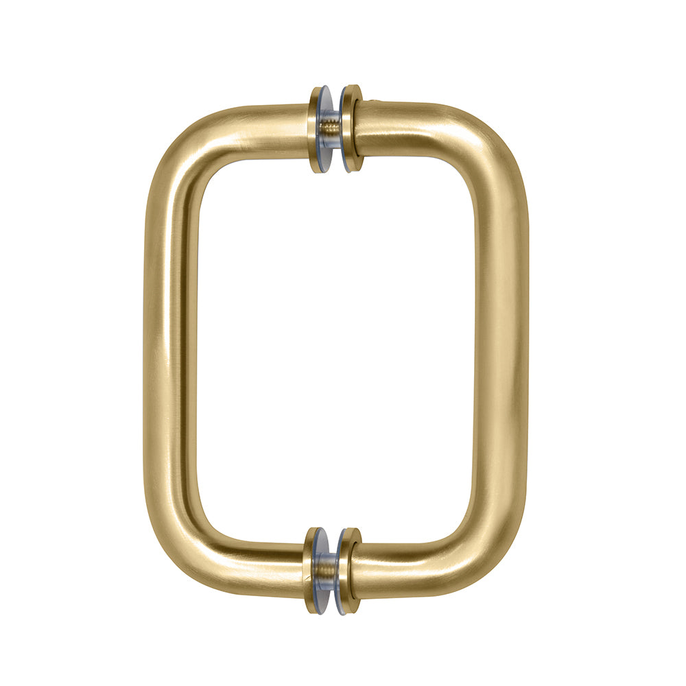 Back-to-Back Solid Brass 3/4" Diameter Pull Handles with Metal Washers