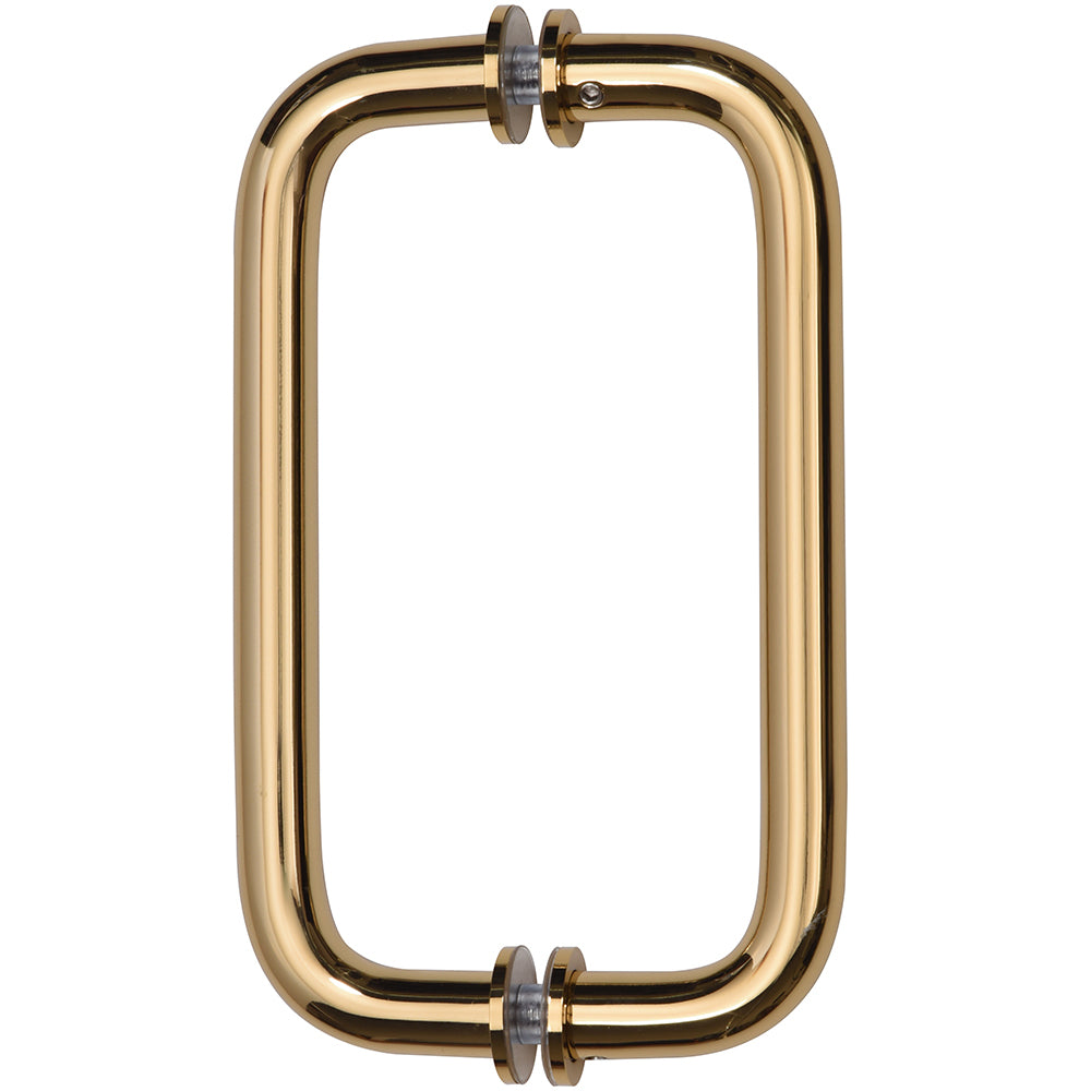 Back-to-Back Solid Brass 3/4" Diameter Pull Handles with Metal Washers