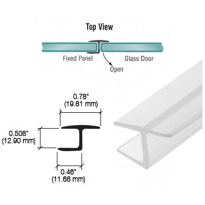 CRL 'Y' Inline 180 Degree Panel Seal for Glass