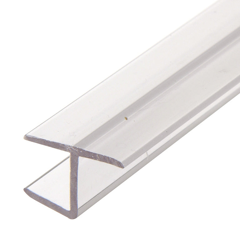 Polycarbonate Clear H-Jamb 180 Degree for Glass