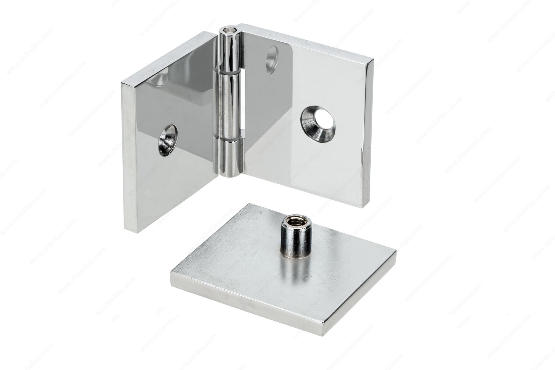 Glass-to-Wall Adjustable Clamp - Square