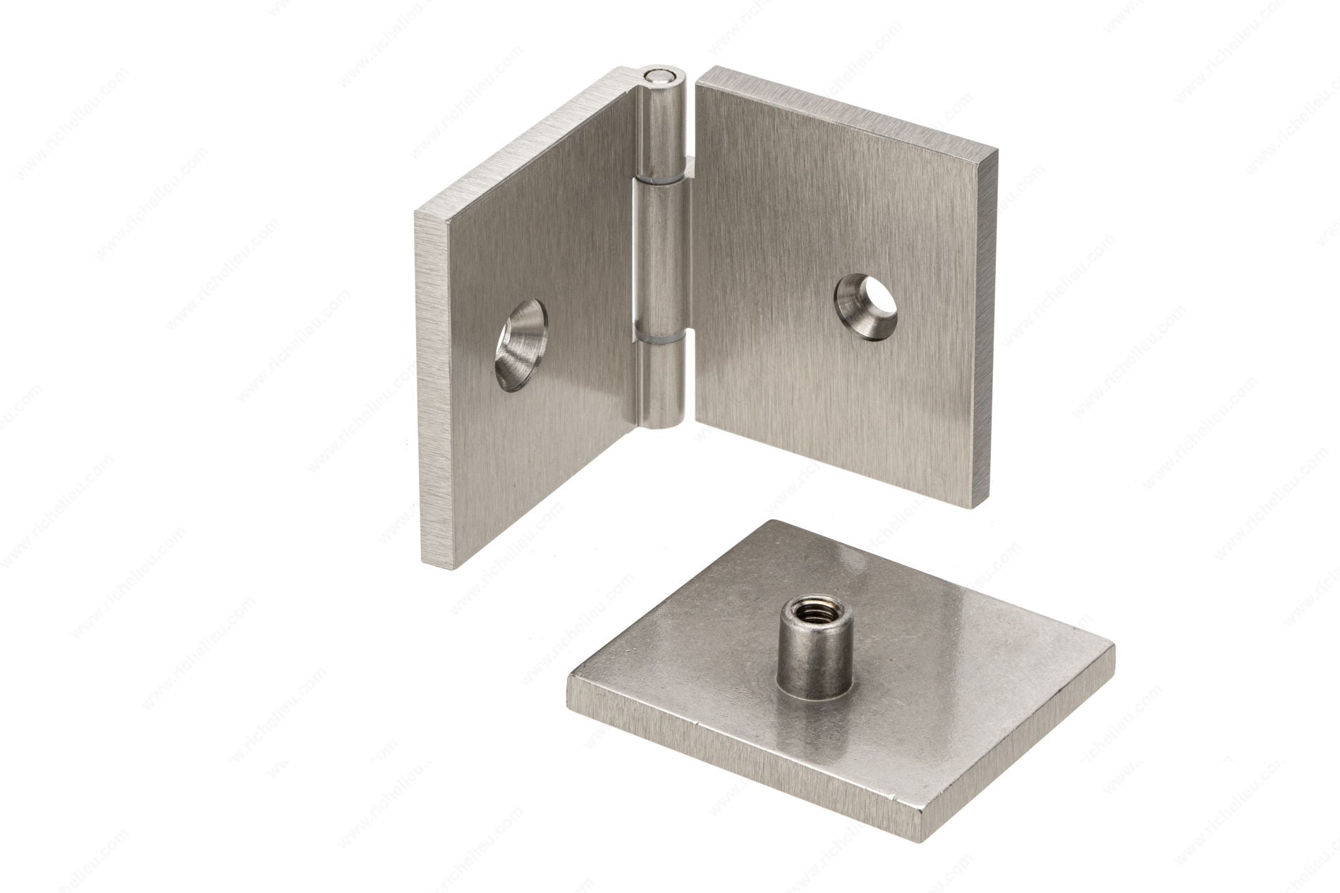 Glass-to-Wall Adjustable Clamp - Square