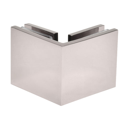 Square 90 Degree Glass-to-Glass Clamp